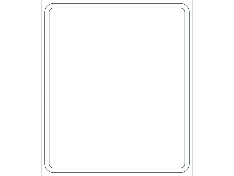 كتلة CAD قطاع فولاذي HSS14X12X3/8 — معاينة رسم خطي لملف DWG