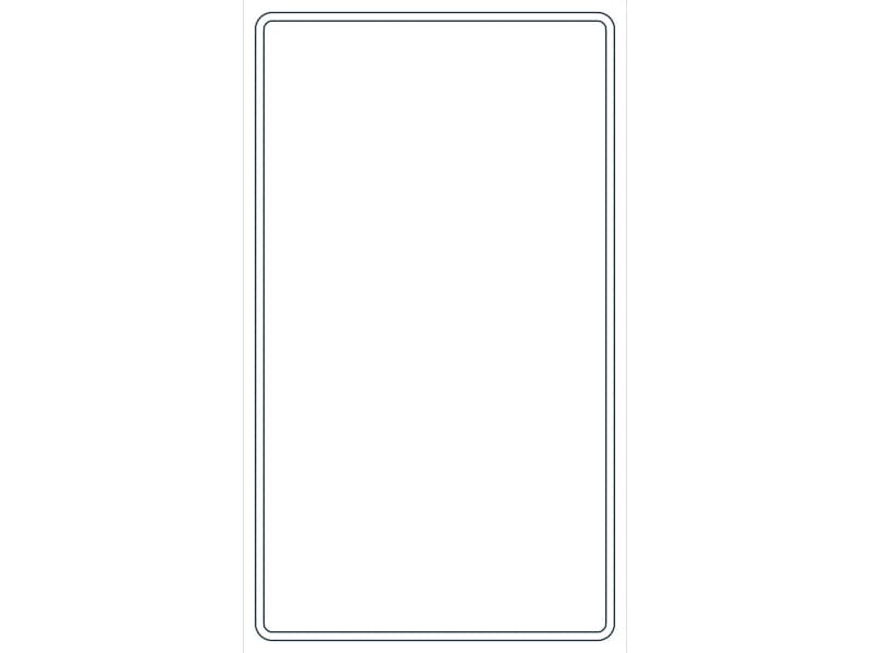 كتلة CAD قطاع فولاذي HSS14X8X3/16 — معاينة رسم خطي لملف DWG