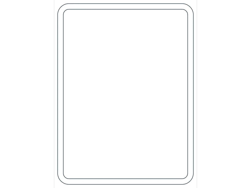 كتلة CAD قطاع فولاذي HSS16X12X1/2 — معاينة رسم خطي لملف DWG
