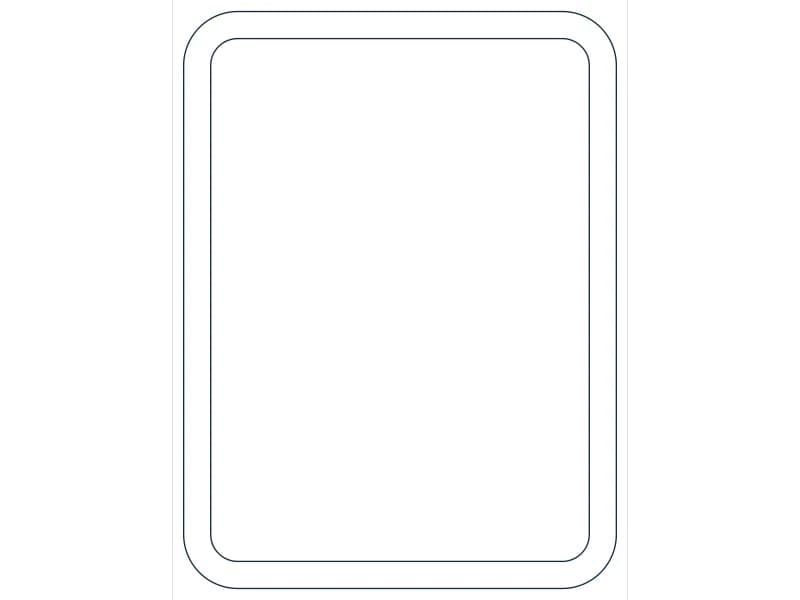 كتلة CAD قطاع فولاذي HSS16X12X3/4 — معاينة رسم خطي لملف DWG