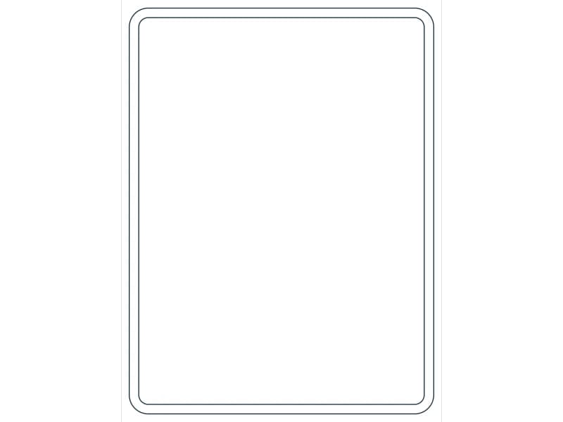 كتلة CAD قطاع فولاذي HSS16X12X3/8 — معاينة رسم خطي لملف DWG