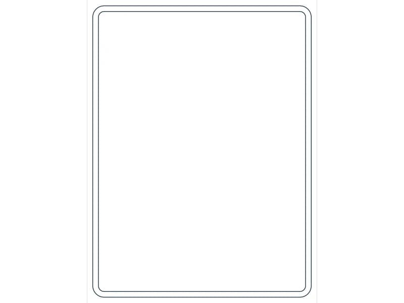 كتلة CAD قطاع فولاذي HSS16X12X5/16 — معاينة رسم خطي لملف DWG