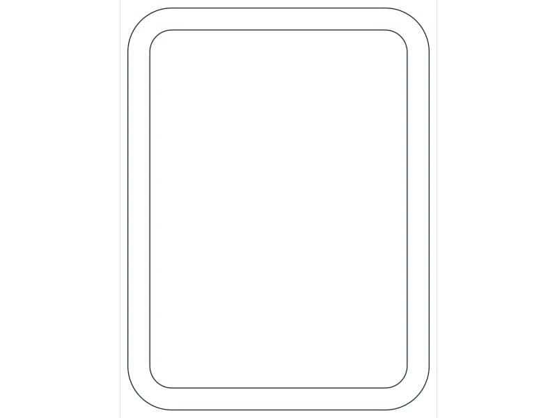كتلة CAD قطاع فولاذي HSS16X12X7/8 — معاينة رسم خطي لملف DWG