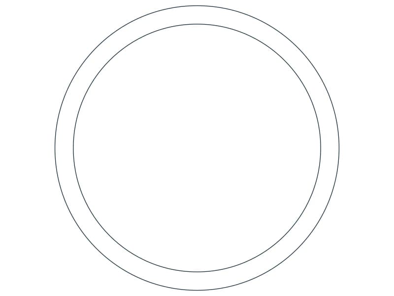 HSS2.375X0.154 Steel Section CAD block — line drawing preview of the DWG file