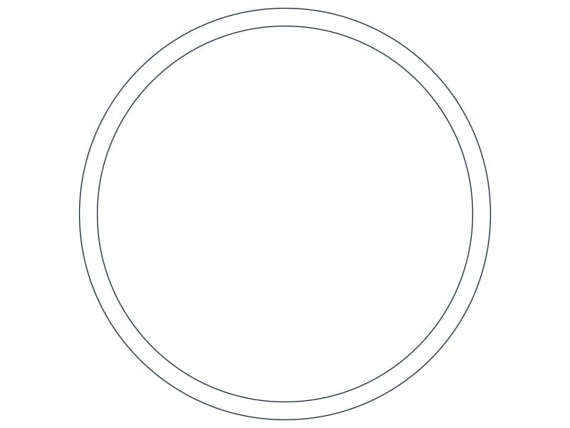 HSS2.875X0.125 Steel Section CAD block — line drawing preview of the DWG file