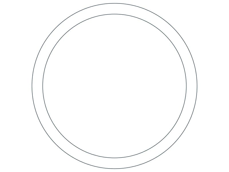 HSS2.875X0.188 Steel Section CAD block — line drawing preview of the DWG file