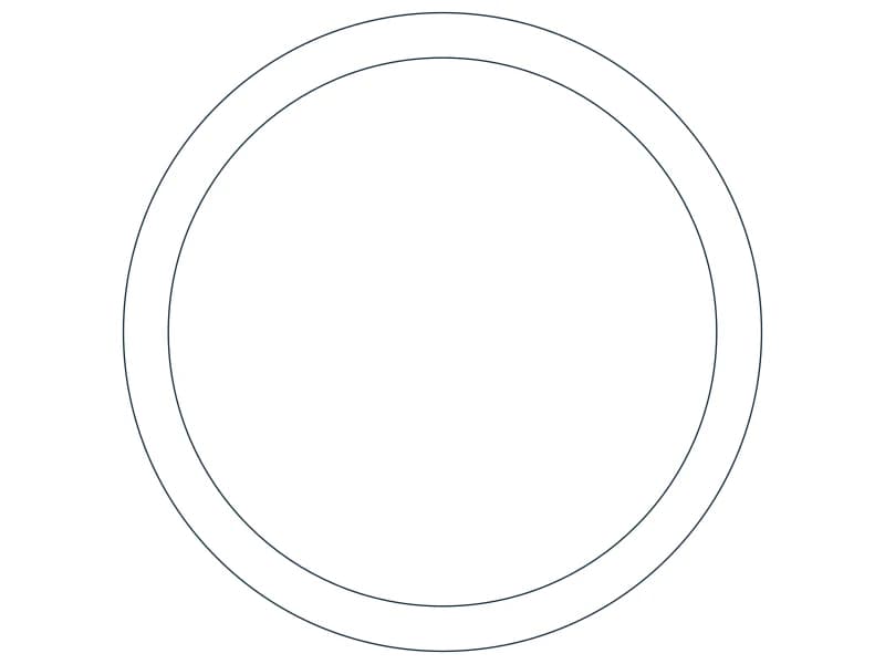 HSS2.875X0.203 Steel Section CAD block — line drawing preview of the DWG file