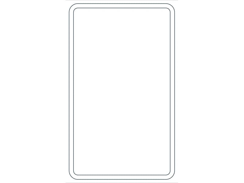 كتلة CAD قطاع فولاذي HSS20X12X1/2 — معاينة رسم خطي لملف DWG