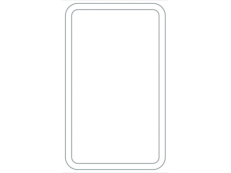 كتلة CAD قطاع فولاذي HSS20X12X3/4 — معاينة رسم خطي لملف DWG