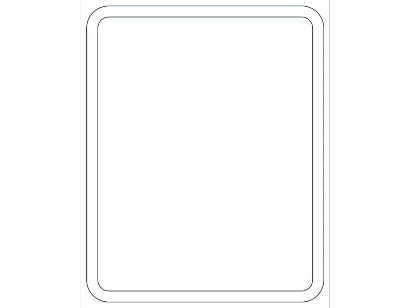 كتلة CAD قطاع فولاذي HSS20X16X3/4 — معاينة رسم خطي لملف DWG