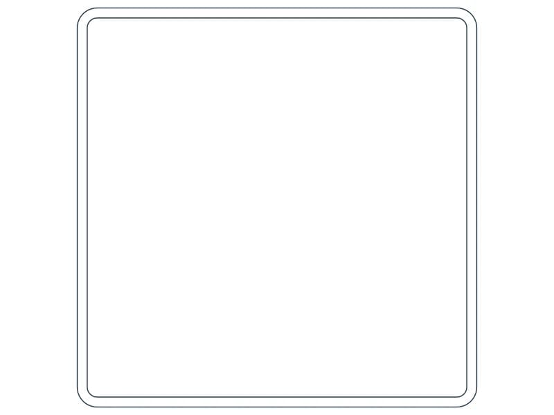 كتلة CAD قطاع فولاذي HSS20X20X1/2 — معاينة رسم خطي لملف DWG