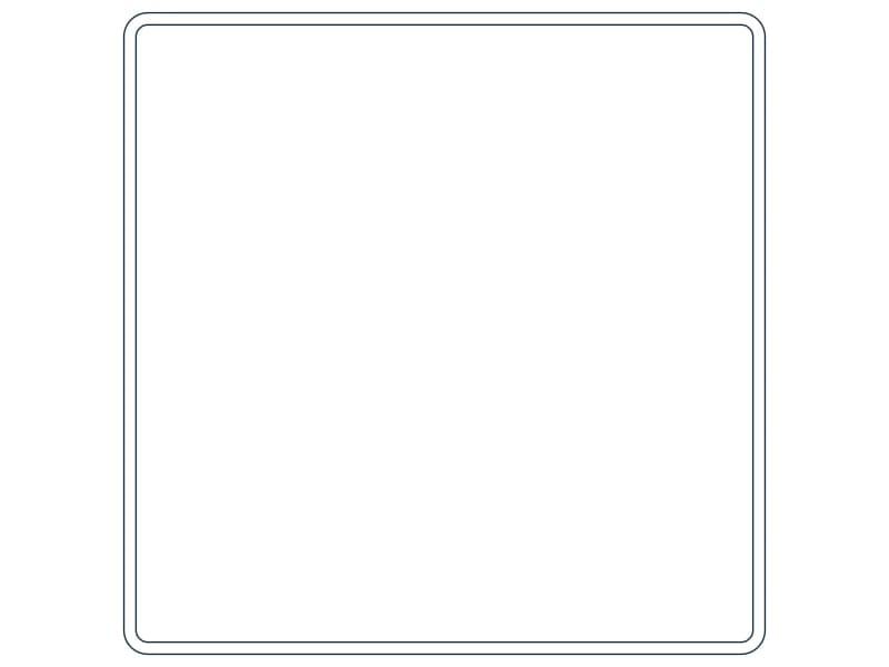 كتلة CAD قطاع فولاذي HSS20X20X3/8 — معاينة رسم خطي لملف DWG