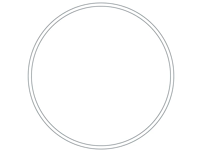 HSS22.000X0.500 Steel Section CAD block — line drawing preview of the DWG file