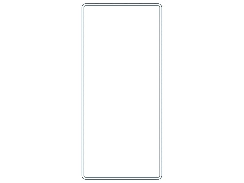 كتلة CAD قطاع فولاذي HSS22X10X1/4 — معاينة رسم خطي لملف DWG