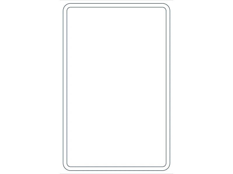 كتلة CAD قطاع فولاذي HSS22X14X1/2 — معاينة رسم خطي لملف DWG
