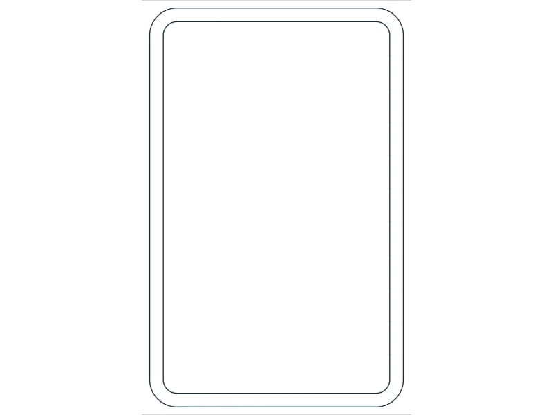كتلة CAD قطاع فولاذي HSS22X14X3/4 — معاينة رسم خطي لملف DWG