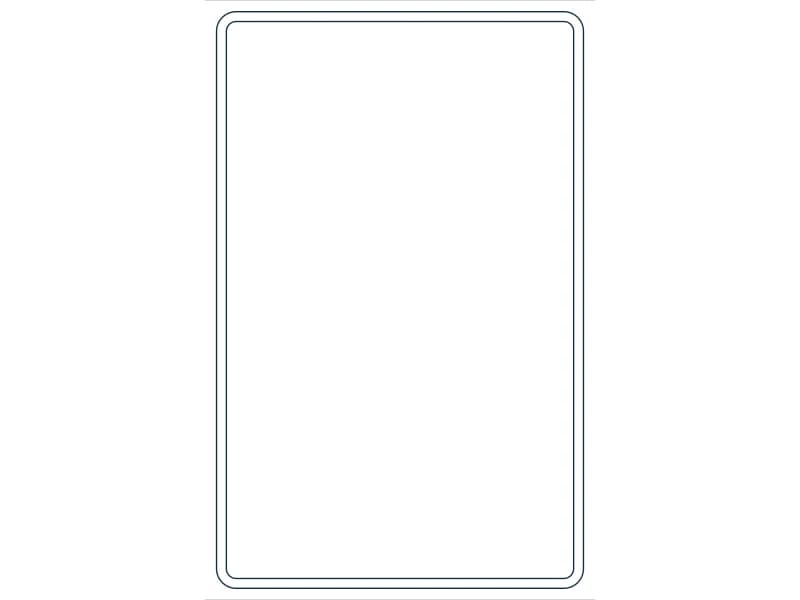كتلة CAD قطاع فولاذي HSS22X14X3/8 — معاينة رسم خطي لملف DWG