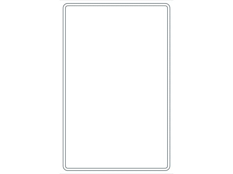 كتلة CAD قطاع فولاذي HSS22X14X5/16 — معاينة رسم خطي لملف DWG