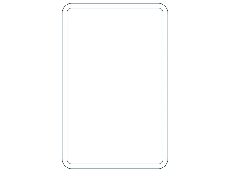 كتلة CAD قطاع فولاذي HSS22X14X5/8 — معاينة رسم خطي لملف DWG