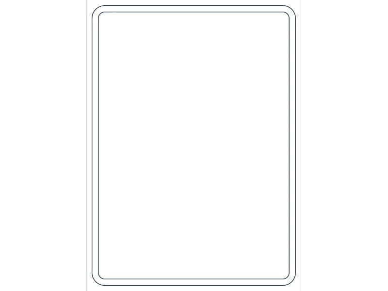 كتلة CAD قطاع فولاذي HSS22X16X1/2 — معاينة رسم خطي لملف DWG