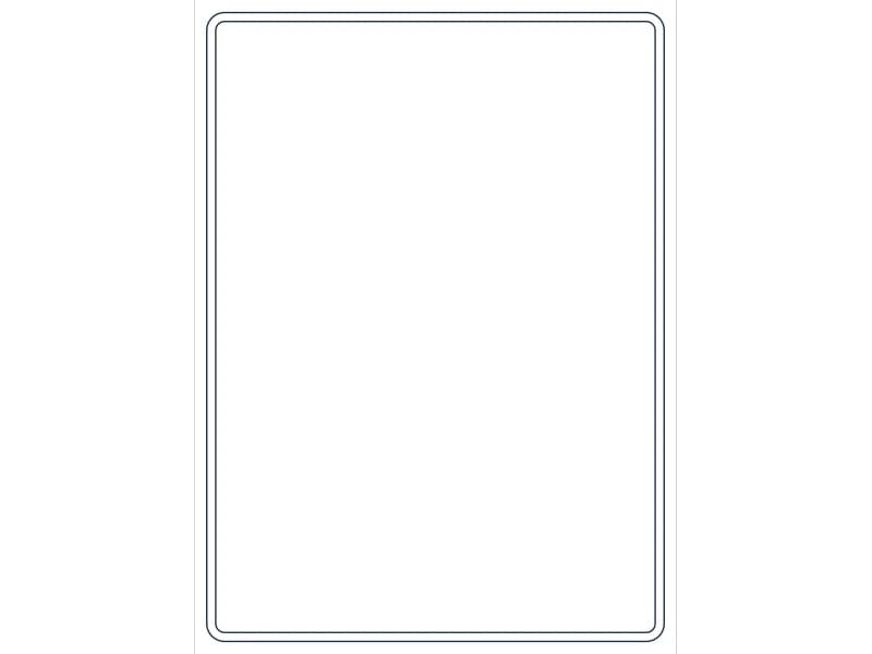 كتلة CAD قطاع فولاذي HSS22X16X5/16 — معاينة رسم خطي لملف DWG