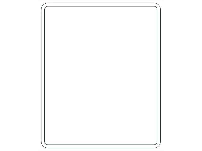 كتلة CAD قطاع فولاذي HSS22X18X1/2 — معاينة رسم خطي لملف DWG