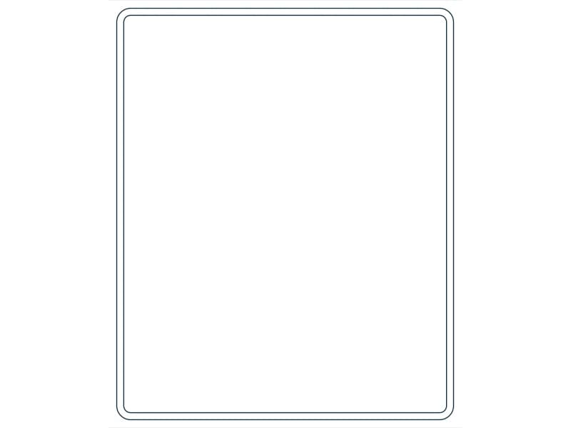 كتلة CAD قطاع فولاذي HSS22X18X3/8 — معاينة رسم خطي لملف DWG