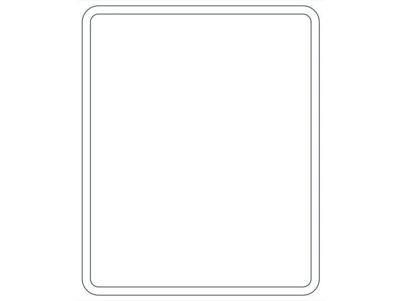 كتلة CAD قطاع فولاذي HSS22X18X5/8 — معاينة رسم خطي لملف DWG