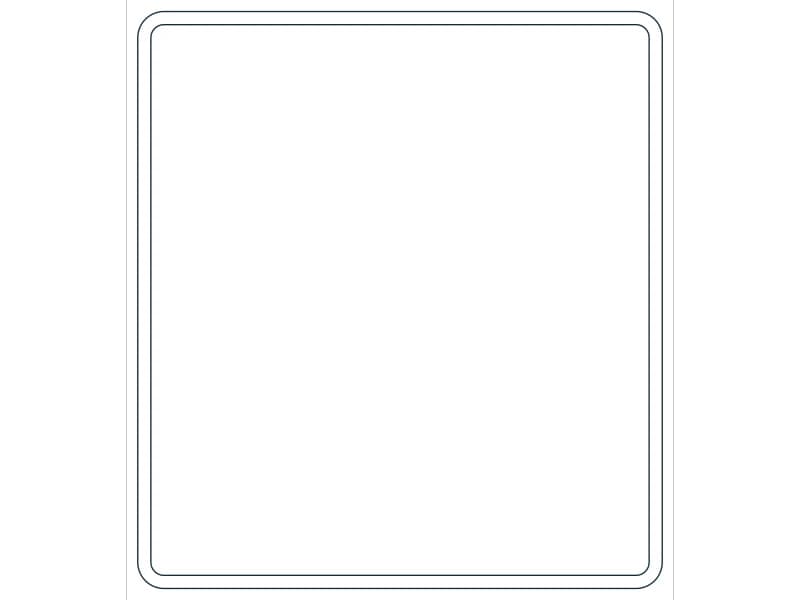كتلة CAD قطاع فولاذي HSS22X20X1/2 — معاينة رسم خطي لملف DWG