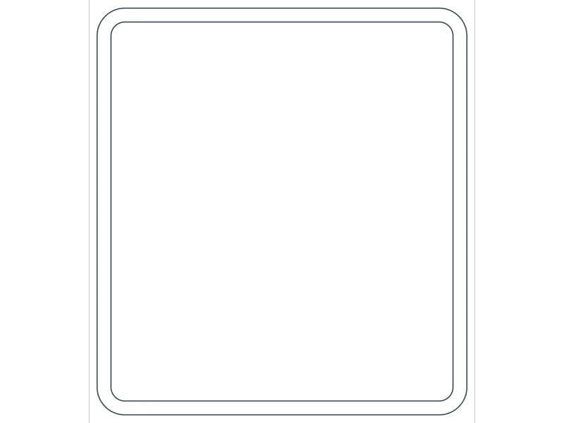 كتلة CAD قطاع فولاذي HSS22X20X3/4 — معاينة رسم خطي لملف DWG