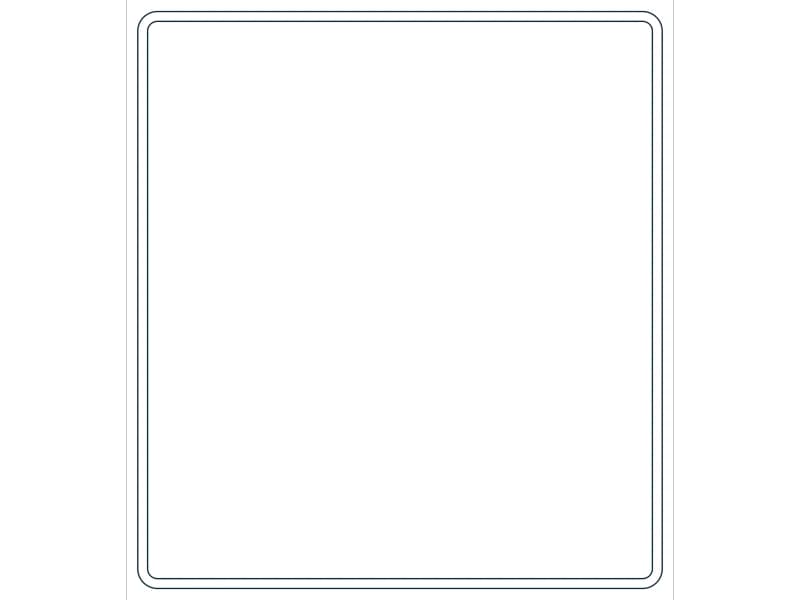 كتلة CAD قطاع فولاذي HSS22X20X3/8 — معاينة رسم خطي لملف DWG
