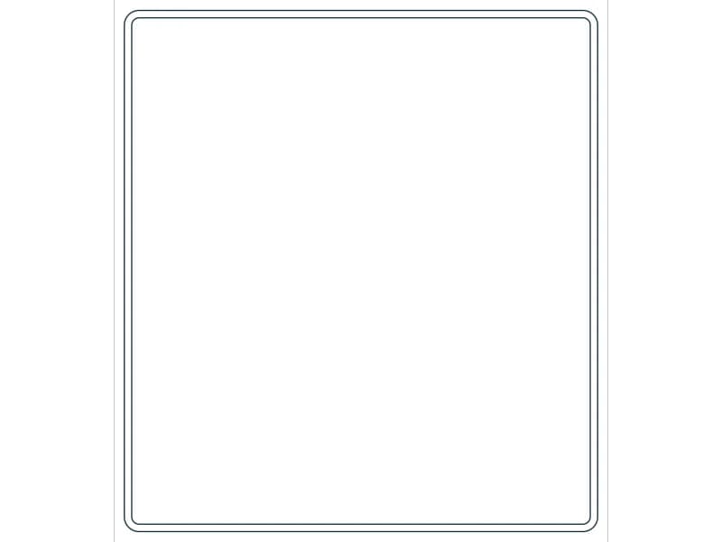 كتلة CAD قطاع فولاذي HSS22X20X5/16 — معاينة رسم خطي لملف DWG