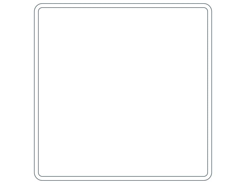 كتلة CAD قطاع فولاذي HSS22X22X1/2 — معاينة رسم خطي لملف DWG