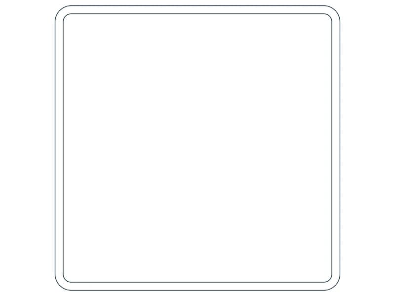 كتلة CAD قطاع فولاذي HSS22X22X5/8 — معاينة رسم خطي لملف DWG