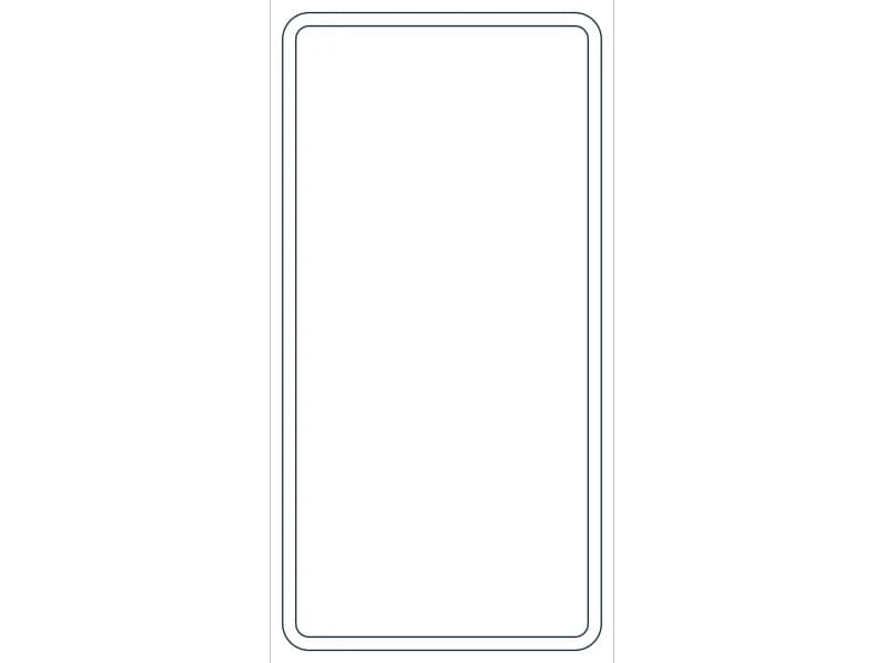 كتلة CAD قطاع فولاذي HSS24X12X1/2 — معاينة رسم خطي لملف DWG