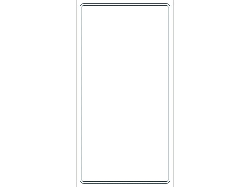 كتلة CAD قطاع فولاذي HSS24X12X1/4 — معاينة رسم خطي لملف DWG