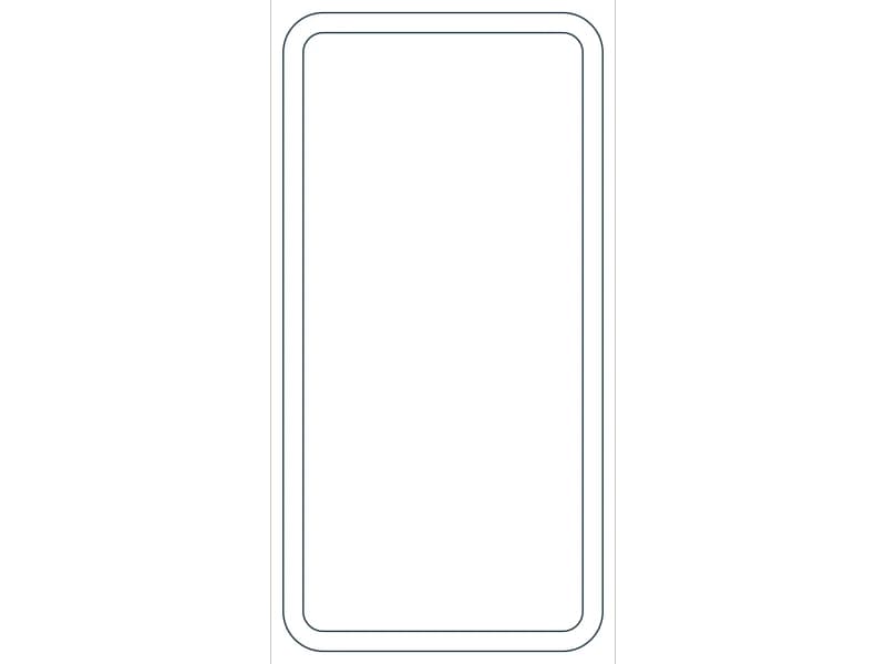 كتلة CAD قطاع فولاذي HSS24X12X3/4 — معاينة رسم خطي لملف DWG
