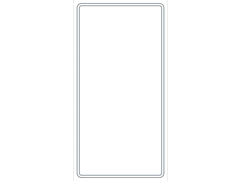 كتلة CAD قطاع فولاذي HSS24X12X5/16 — معاينة رسم خطي لملف DWG