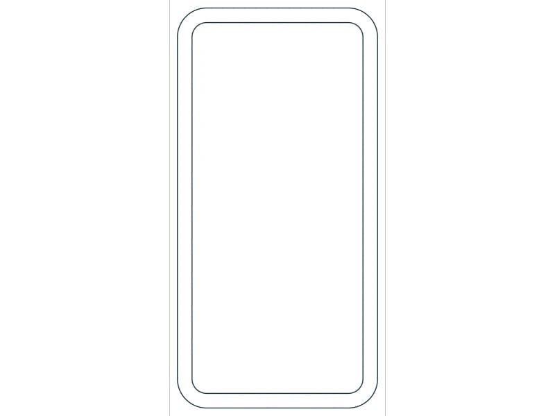 كتلة CAD قطاع فولاذي HSS24X12X7/8 — معاينة رسم خطي لملف DWG