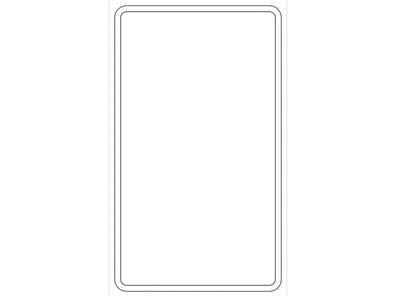 كتلة CAD قطاع فولاذي HSS24X14X1/2 — معاينة رسم خطي لملف DWG