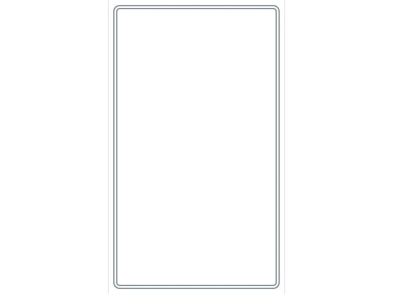 كتلة CAD قطاع فولاذي HSS24X14X1/4 — معاينة رسم خطي لملف DWG