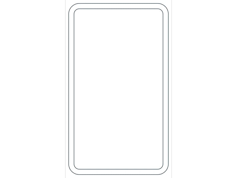 كتلة CAD قطاع فولاذي HSS24X14X3/4 — معاينة رسم خطي لملف DWG