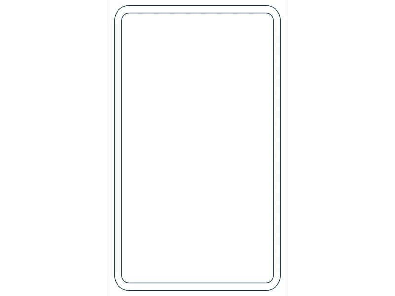 كتلة CAD قطاع فولاذي HSS24X14X5/8 — معاينة رسم خطي لملف DWG