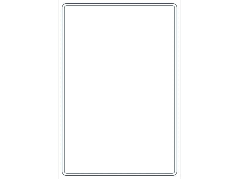 كتلة CAD قطاع فولاذي HSS24X16X5/16 — معاينة رسم خطي لملف DWG