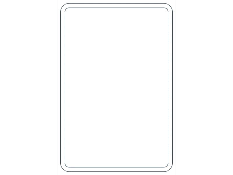 كتلة CAD قطاع فولاذي HSS24X16X5/8 — معاينة رسم خطي لملف DWG