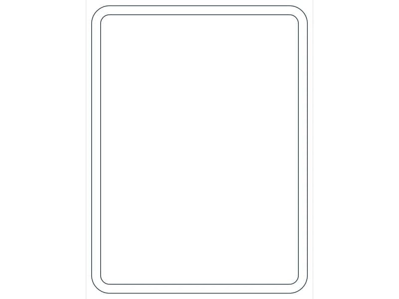 كتلة CAD قطاع فولاذي HSS24X18X3/4 — معاينة رسم خطي لملف DWG
