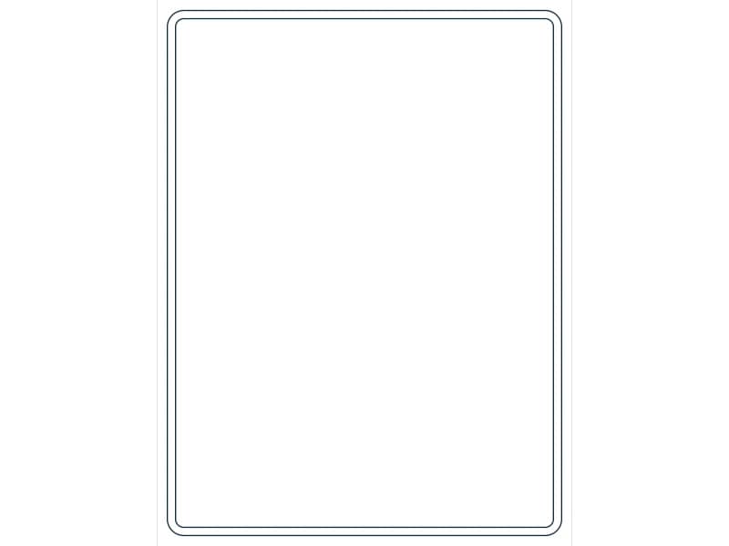 كتلة CAD قطاع فولاذي HSS24X18X3/8 — معاينة رسم خطي لملف DWG
