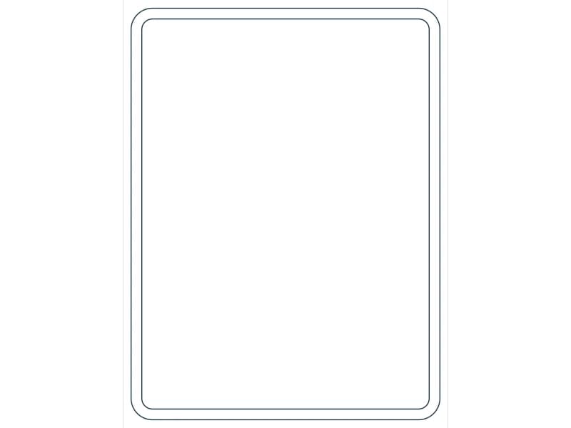 كتلة CAD قطاع فولاذي HSS24X18X5/8 — معاينة رسم خطي لملف DWG