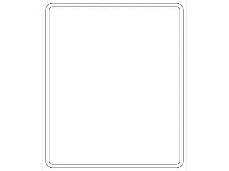 كتلة CAD قطاع فولاذي HSS24X20X1/2 — معاينة رسم خطي لملف DWG