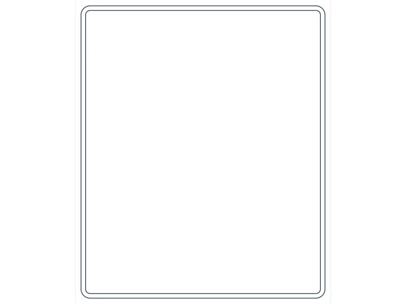 كتلة CAD قطاع فولاذي HSS24X20X3/8 — معاينة رسم خطي لملف DWG
